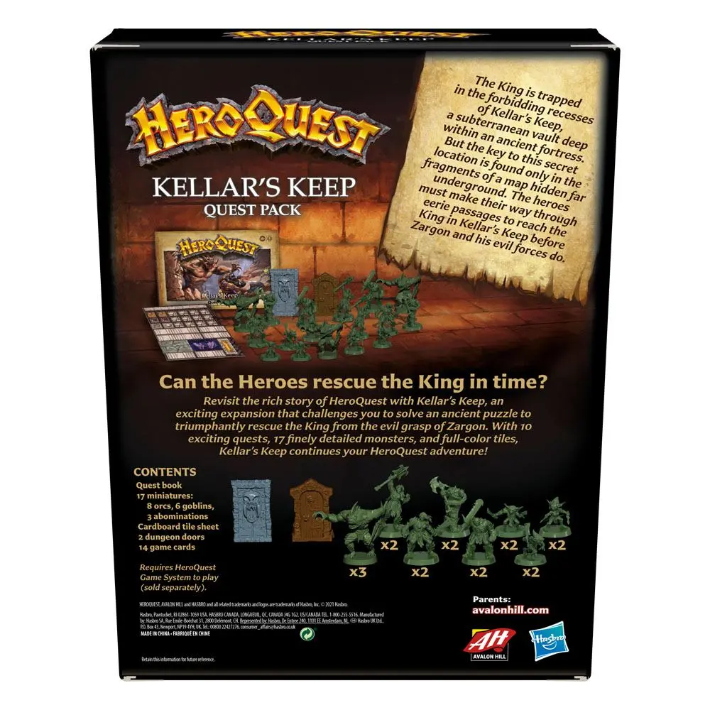 HeroQuest Board Game Expansion Kellar&#039;s Keep Quest Pack english product photo
