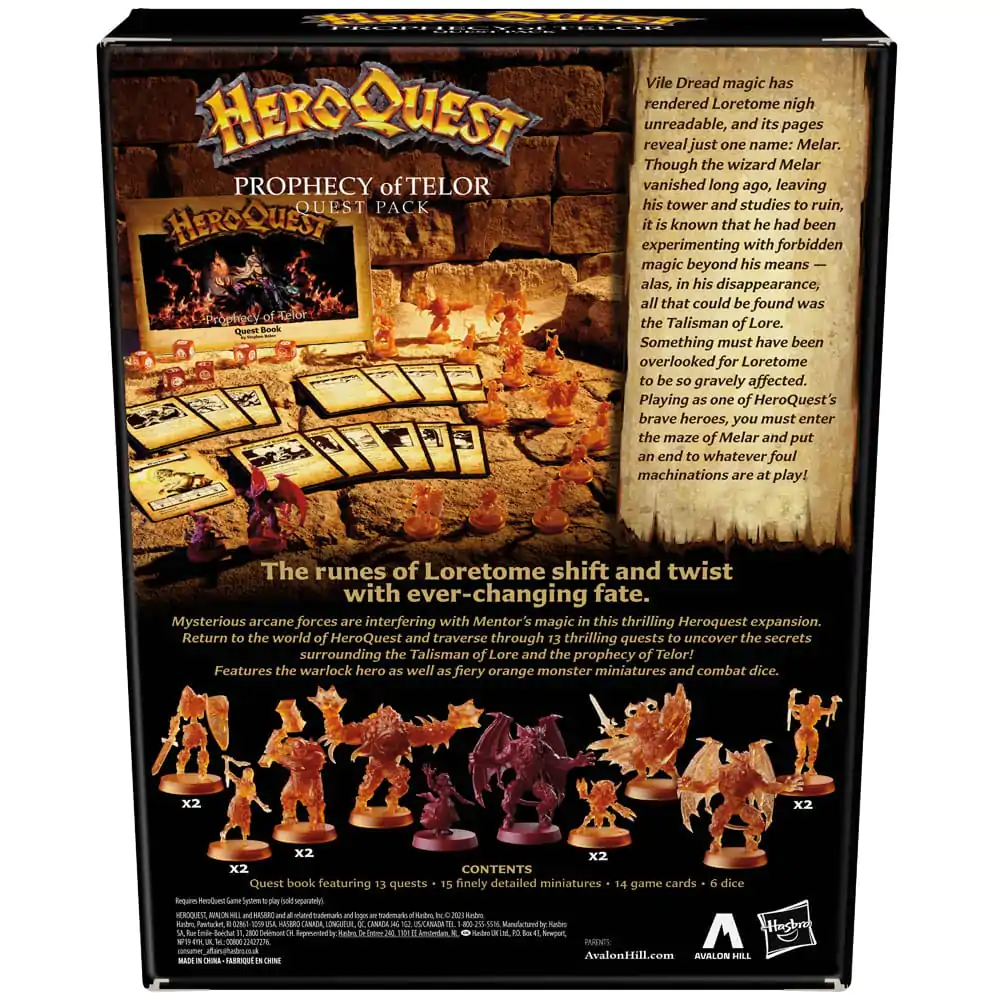 HeroQuest Board Game Expansion Prophecy of Telor Quest Pack *English Version* product photo