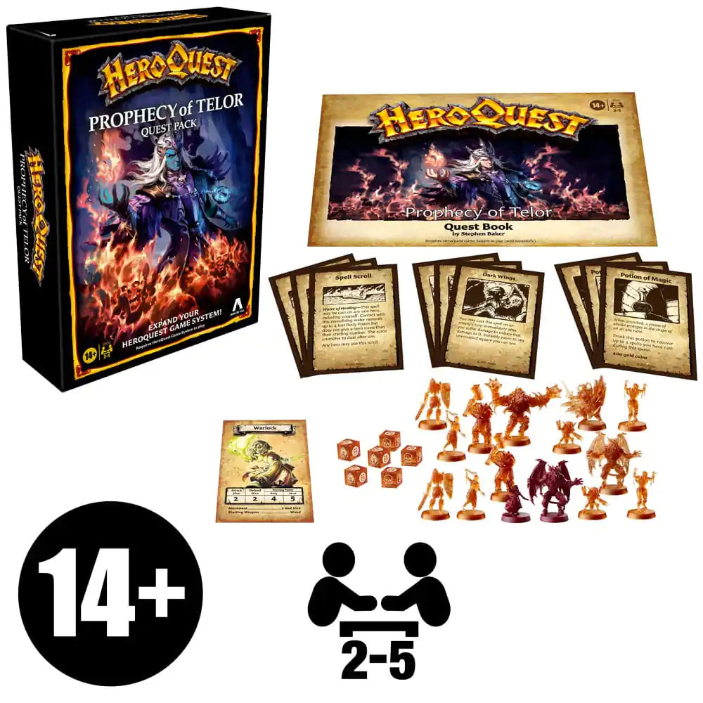 HeroQuest Board Game Expansion Prophecy of Telor Quest Pack *English Version* product photo