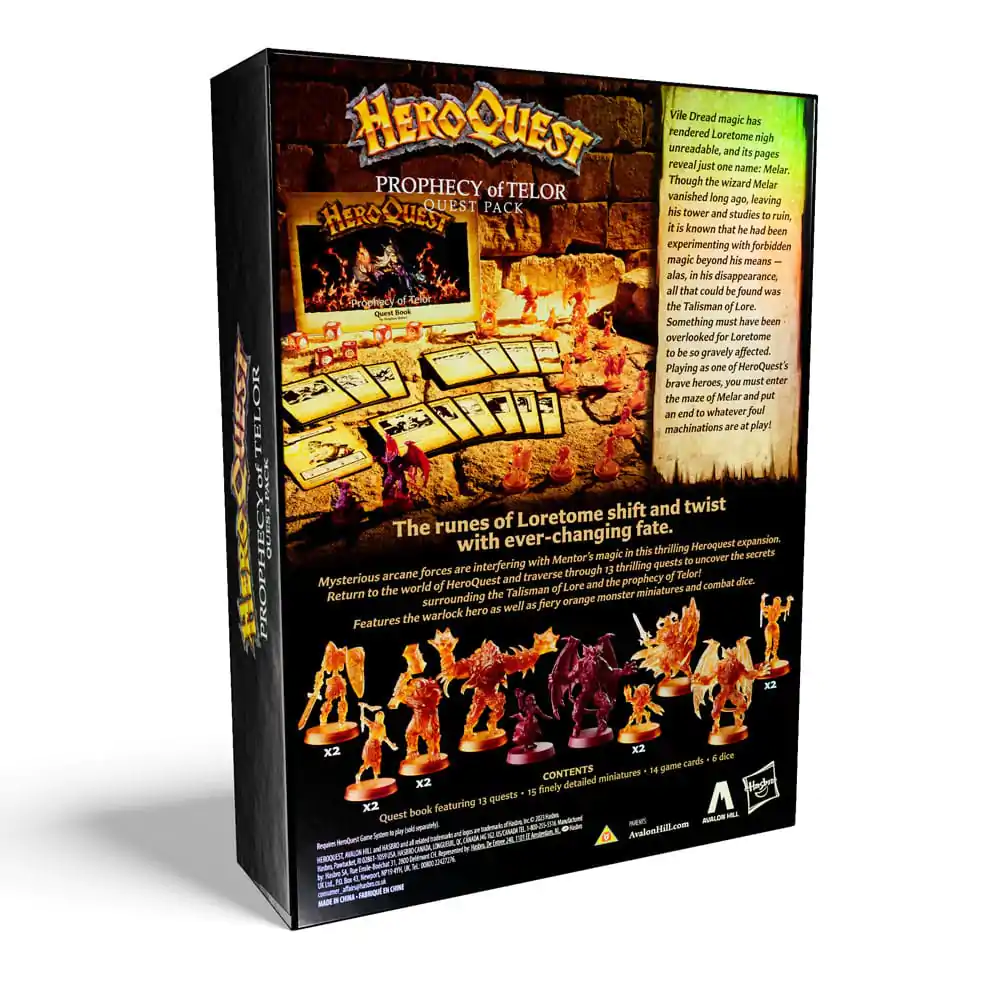 HeroQuest Board Game Expansion Prophecy of Telor Quest Pack *English Version* product photo