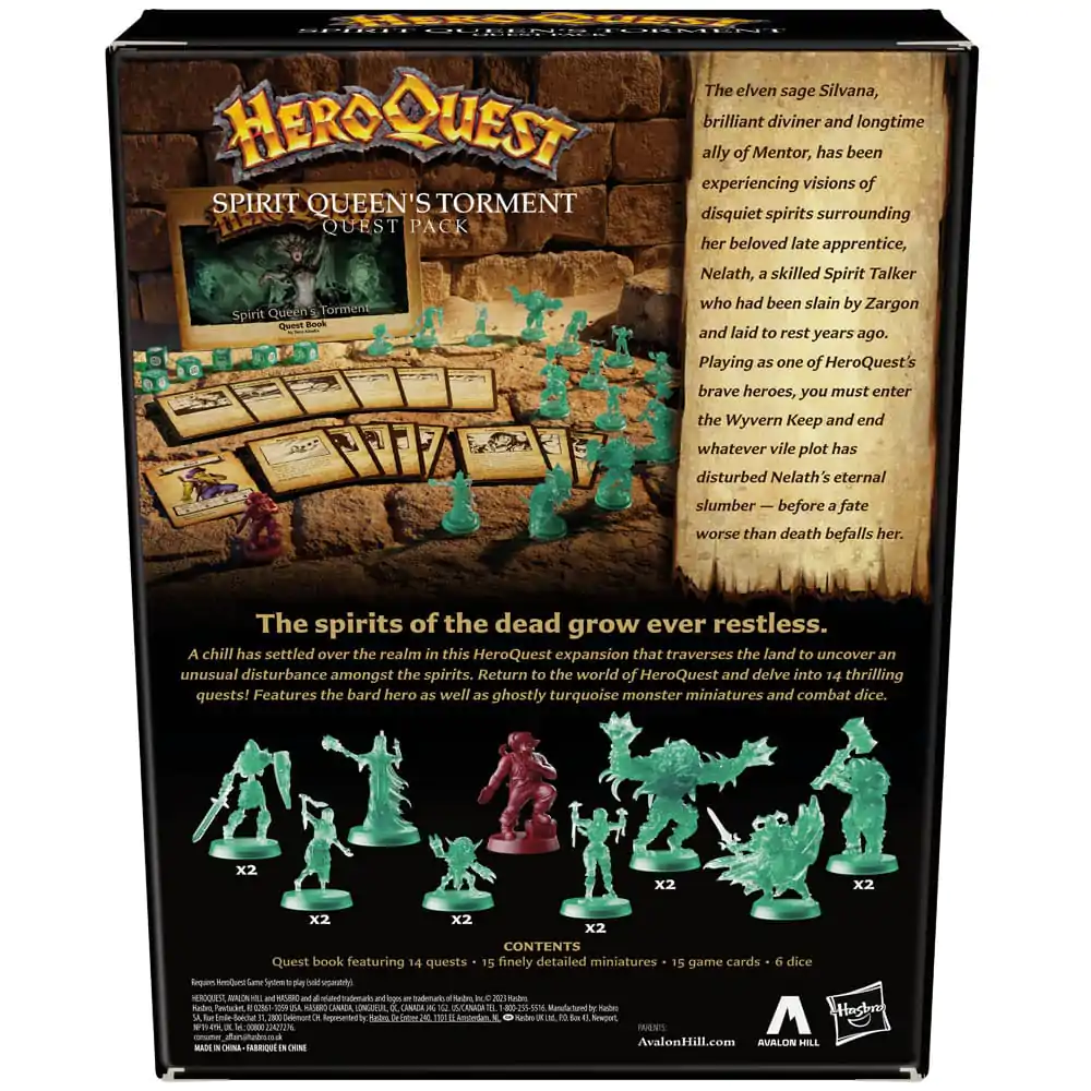 HeroQuest Board Game Expansion Spirit Queen&#039;s Torment Quest Pack *English Version* product photo