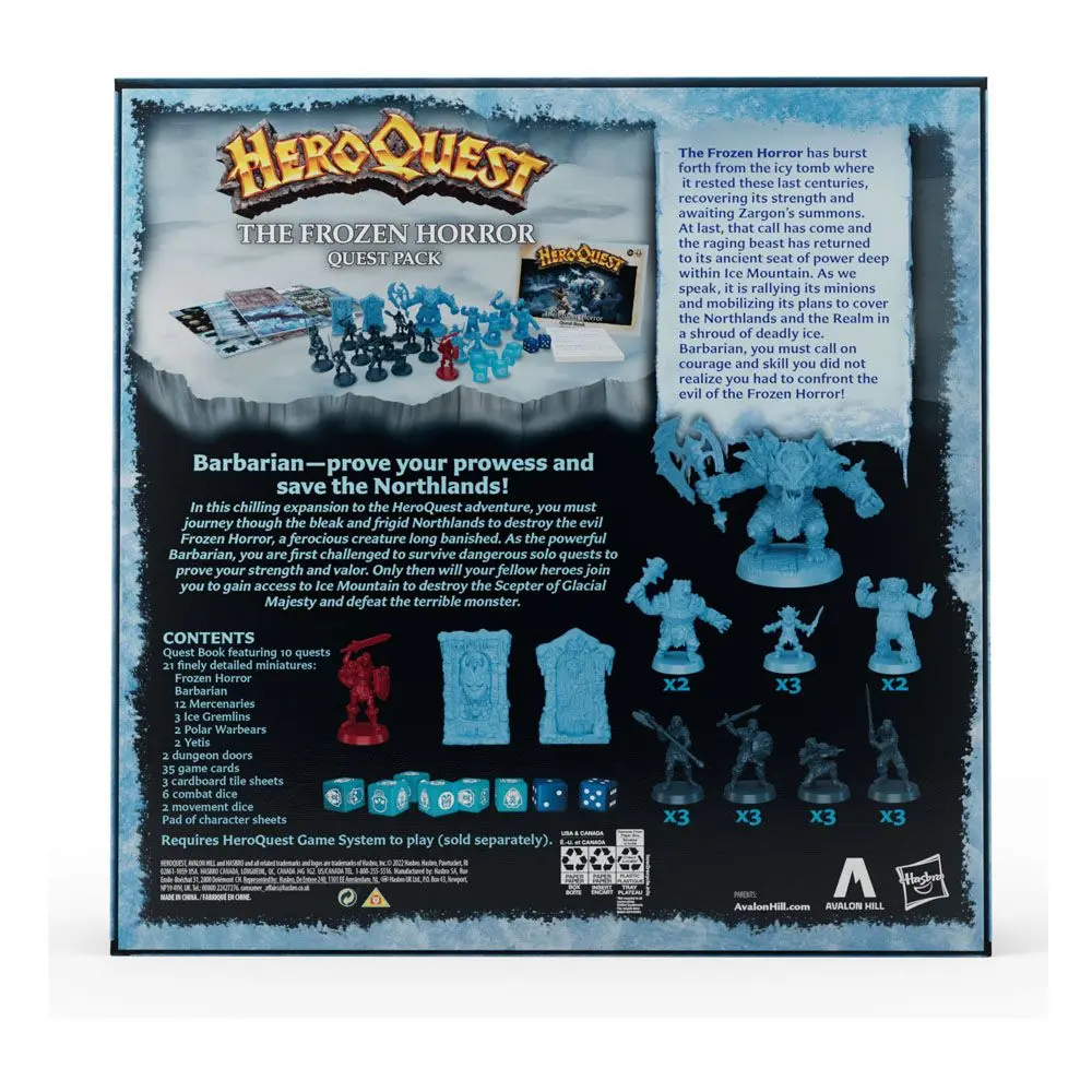 HeroQuest Board Game Expansion The Frozen Horror Quest Pack english termékfotó