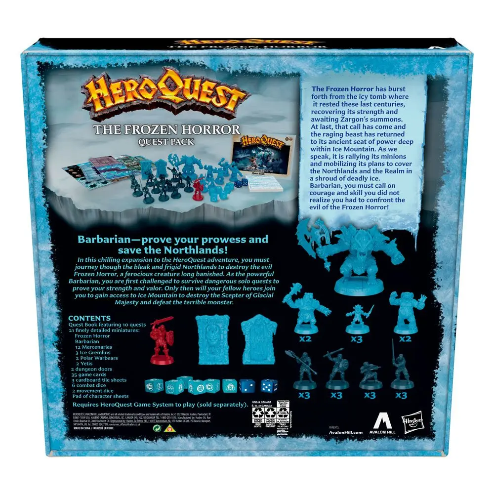 HeroQuest Board Game Expansion The Frozen Horror Quest Pack english termékfotó