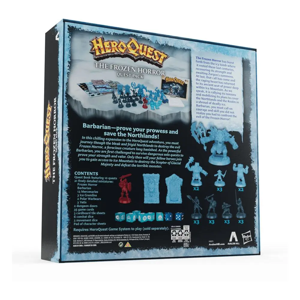 HeroQuest Board Game Expansion The Frozen Horror Quest Pack english termékfotó