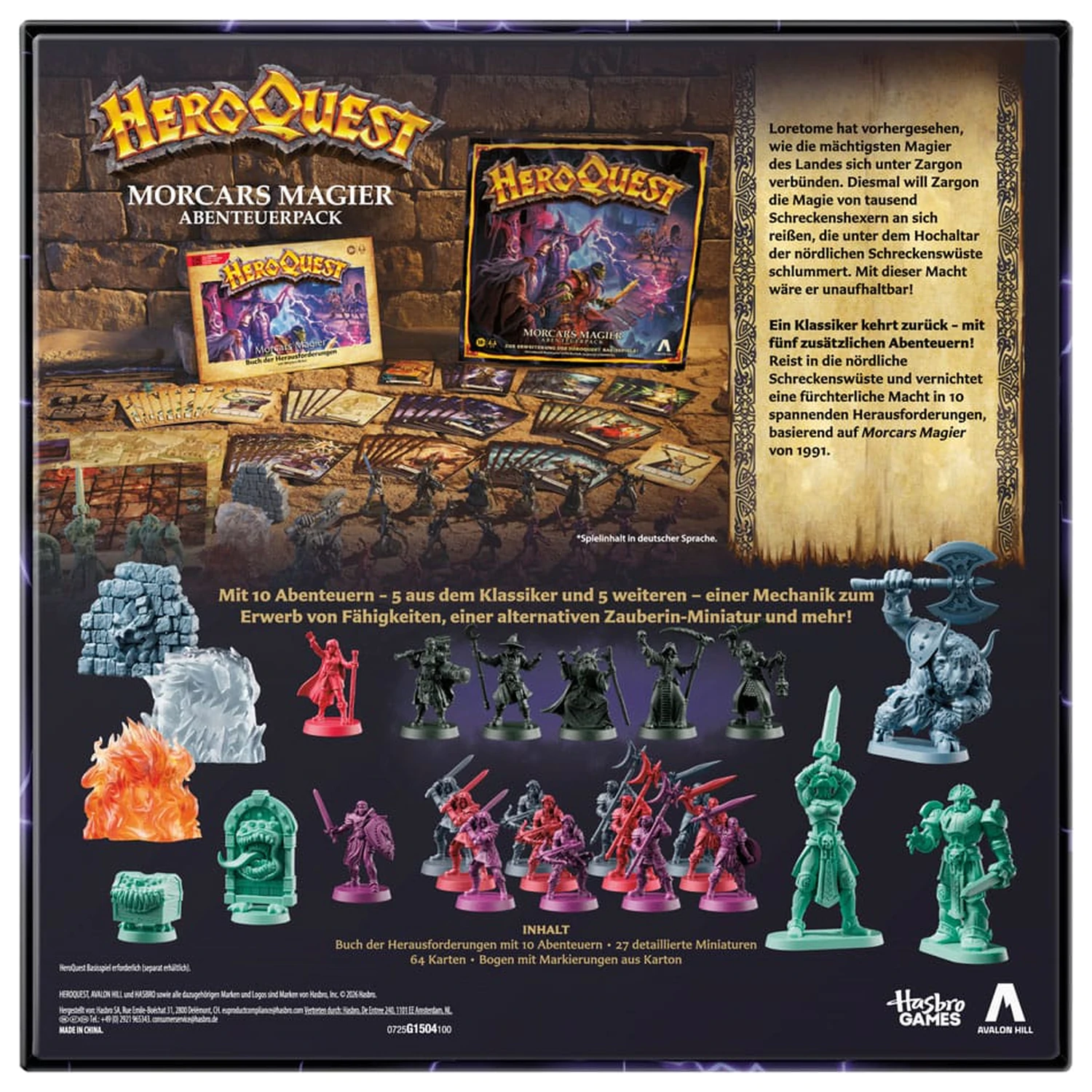 HeroQuest Board Game Expansion Morcars Magier Quest Pack *German Version* product photo
