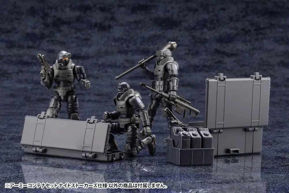 Hexa Gear Plastic Model Kit 1/24 Army Container Set Night Stalkers Ver. 6 cm product photo