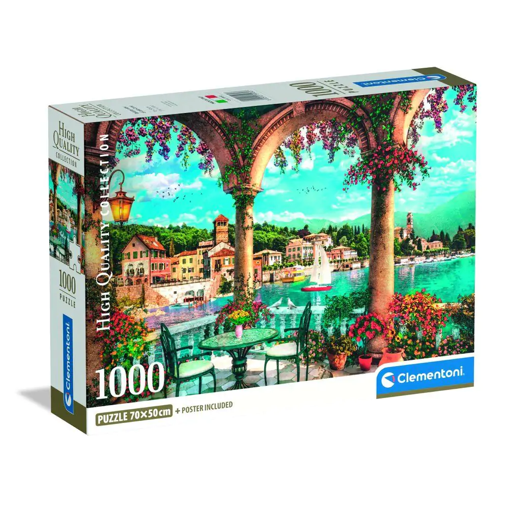 High Quality Balcony view of Lake Como puzzle 1000pcs product photo