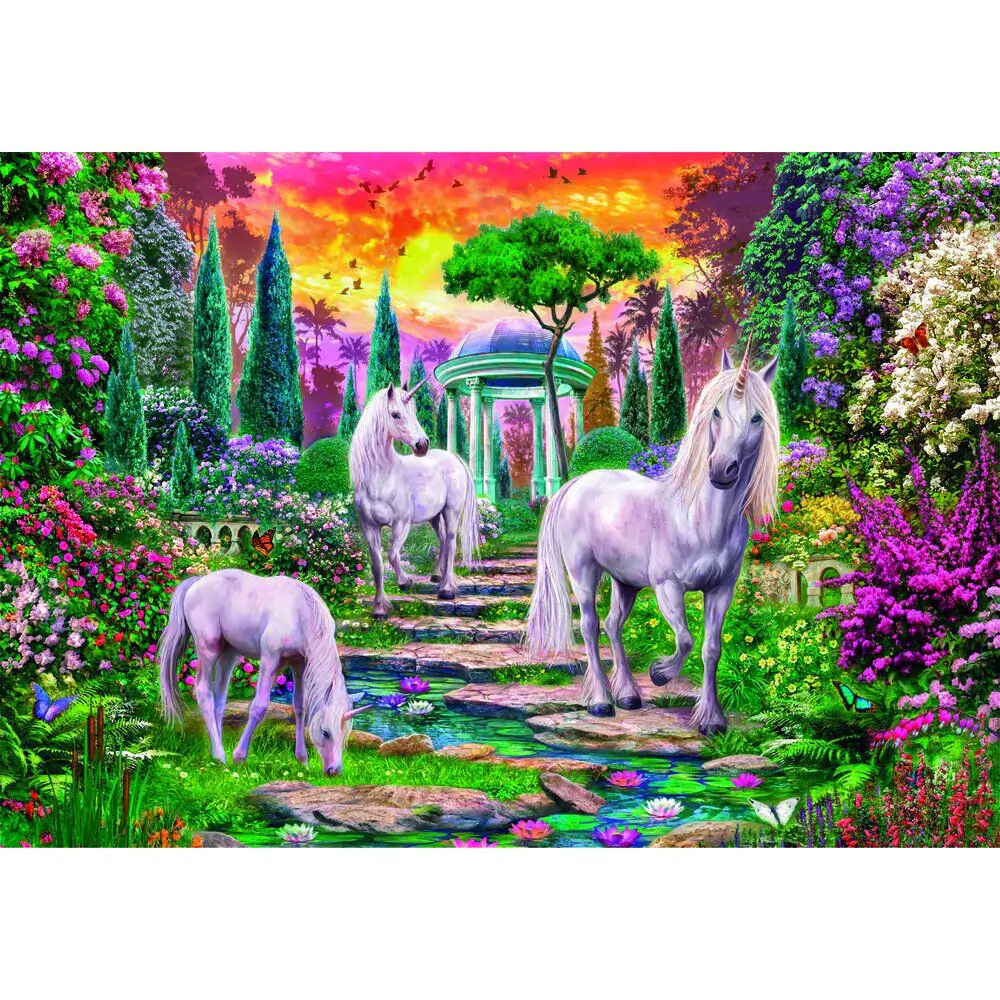 High Quality Classical Garden Unicorns puzzle 2000pcs product photo