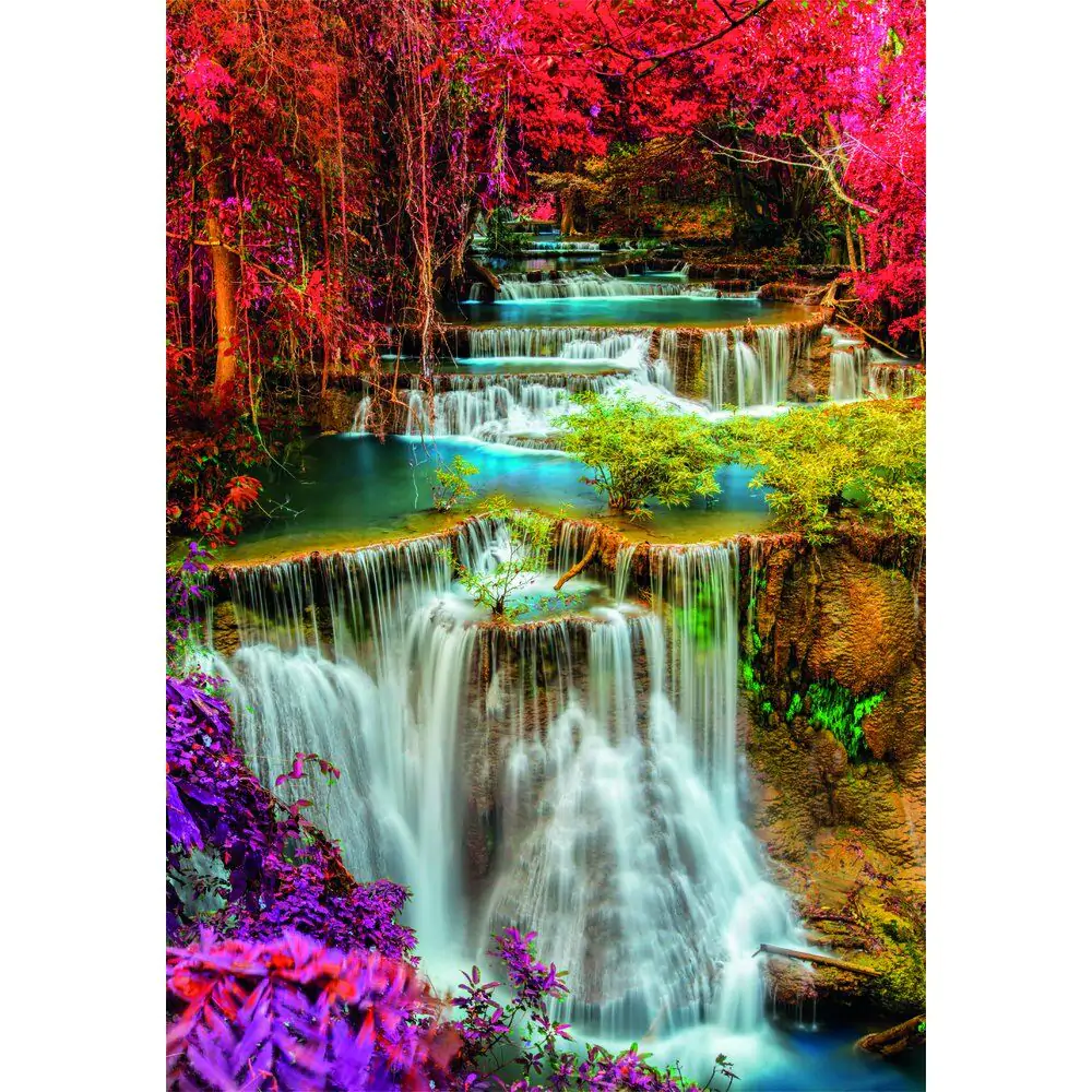 High Quality Colourful Thai Falls puzzle 1000pcs product photo