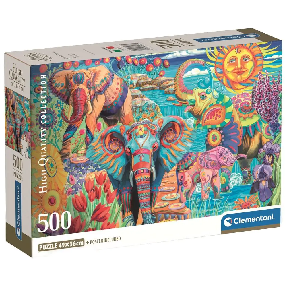 High Quality Elephants’ Carnival puzzle 500pcs product photo