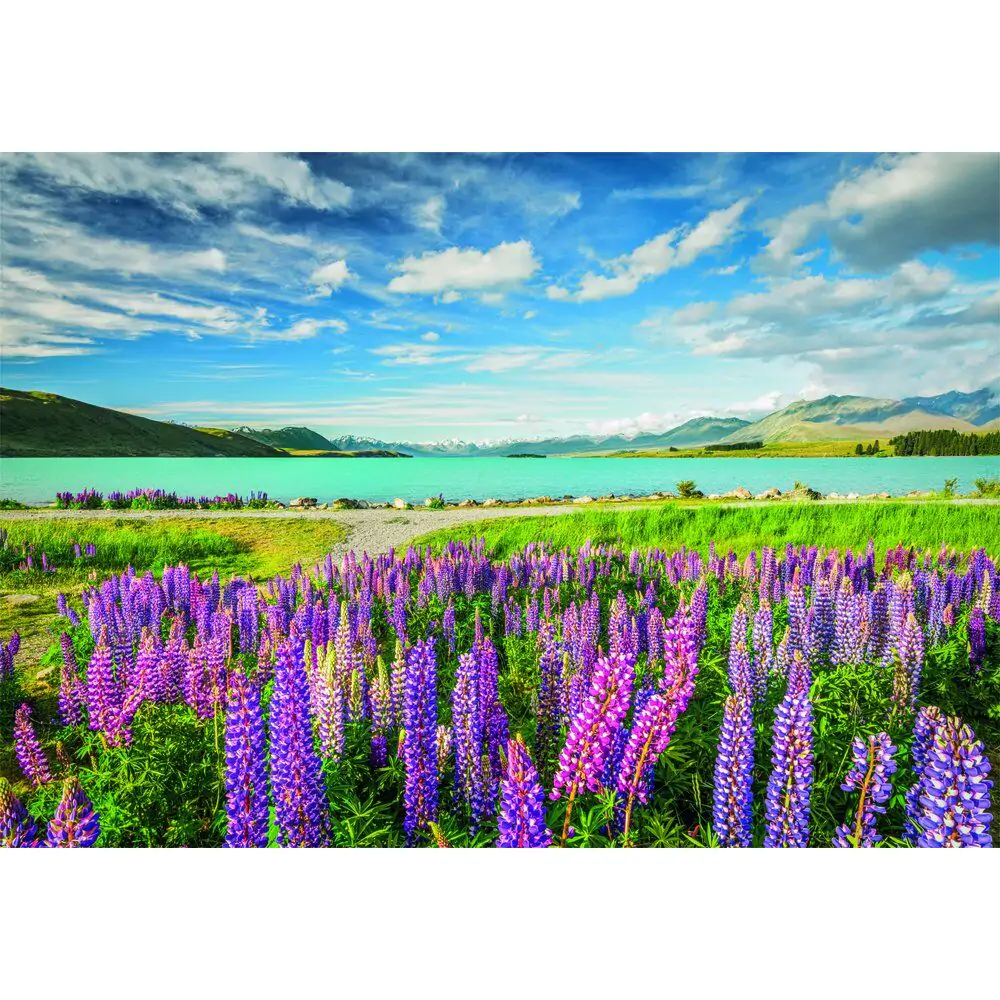 High Quality Lupins at Lake Tekapo puzzle 1500pcs product photo