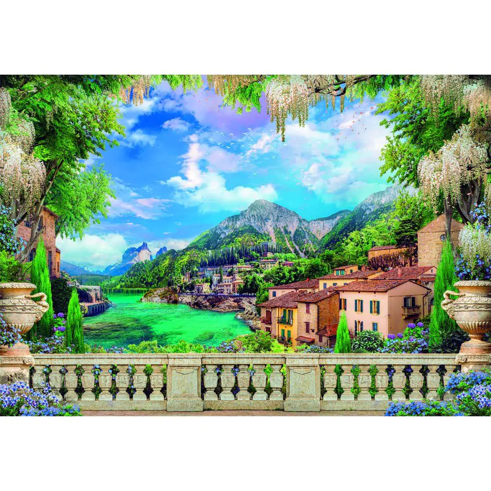 High Quality Lush Terrace On Lake puzzle 3000pcs product photo