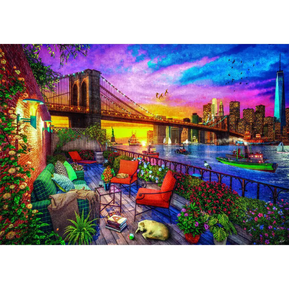 High Quality Manhattan Balcony Sunset puzzle 3000pcs product photo