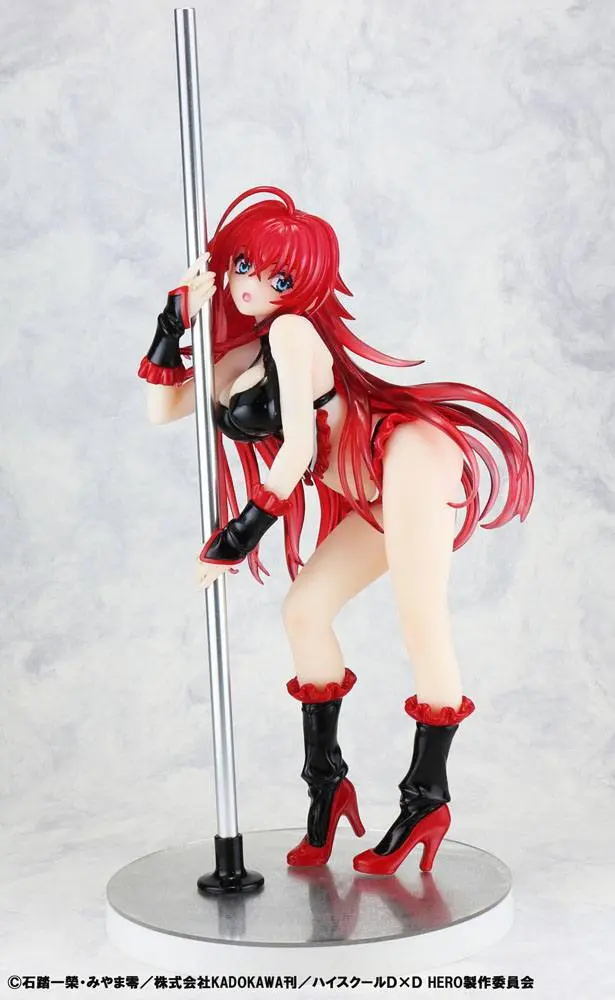 High School DxD Statue 1/7 Rias Gremory Pole Dance Ver. Black Color 20 cm termékfotó