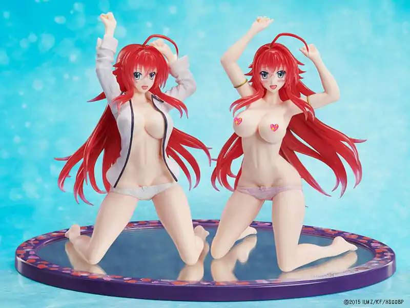 High School DxD BorN Statue 1/10 Rias Gremory Seduction &amp; SUPER Seduction Ver. DX Figure 2 Types Set 12 cm product photo