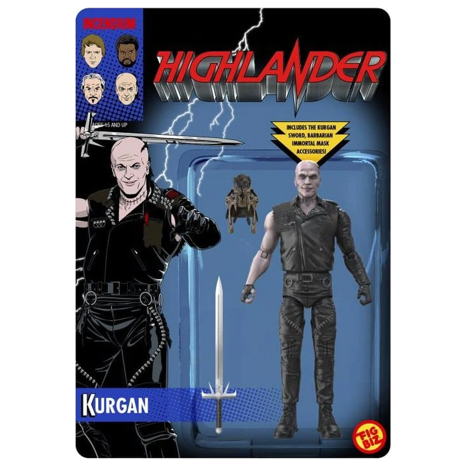 Highlander FigBiz Action Figure The Kurgan 13 cm product photo