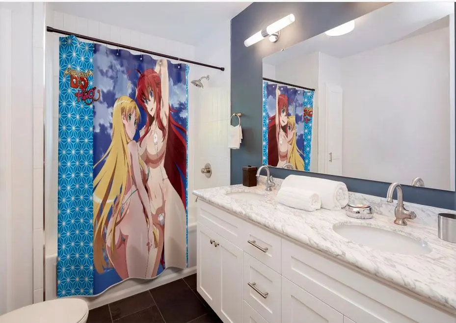 Highschool DxD Hero Shower Curtain Rias &amp; Asia product photo