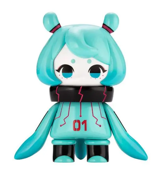 Hinomoto Heavy Industries Action Figure Ocean Exploration Robot Denshitako No. 3 Hatsune Miku Color Ver. 9 cm termékfotó