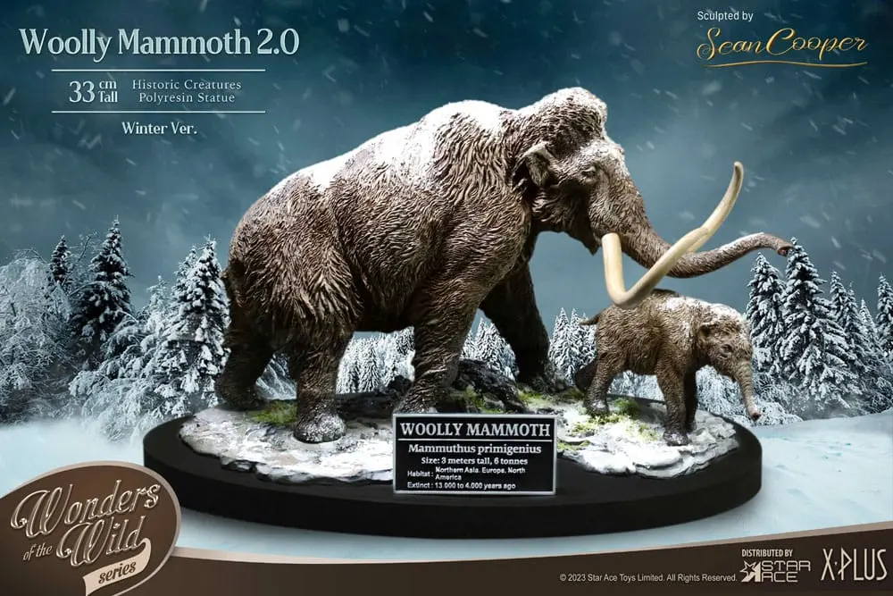 Historic Creatures The Wonder Wild Series Statue The Woolly Mammoth 2.0 22 cm termékfotó