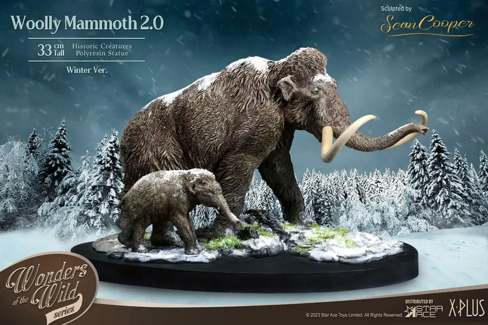 Historic Creatures The Wonder Wild Series Statue The Woolly Mammoth 2.0 22 cm termékfotó