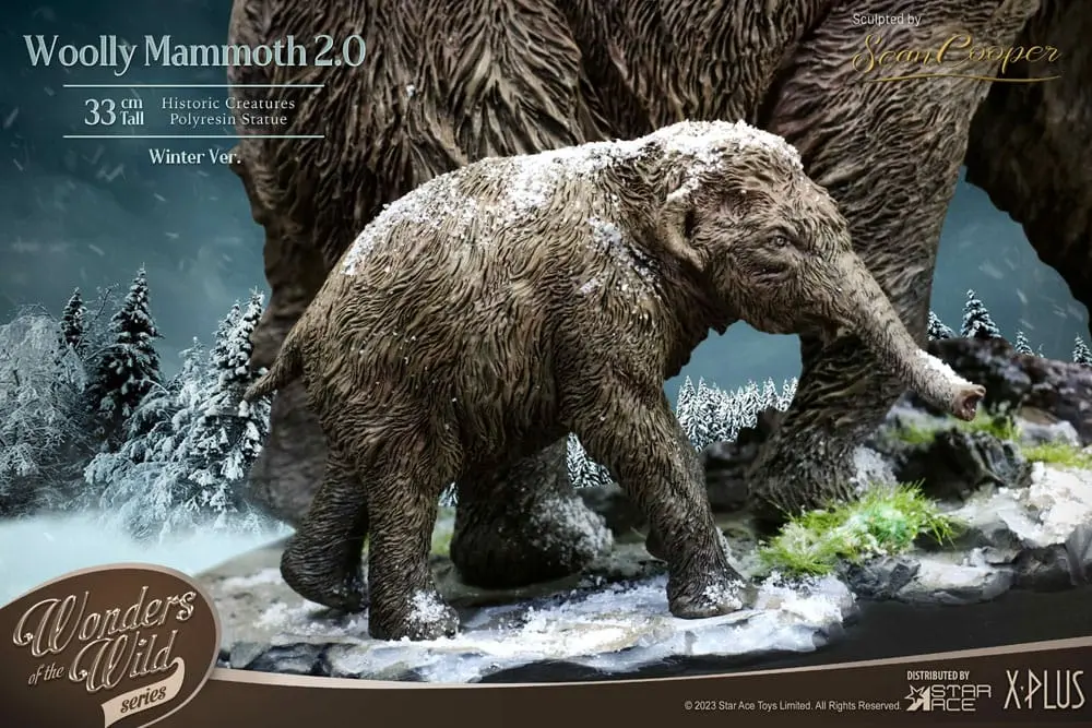 Historic Creatures The Wonder Wild Series Statue The Woolly Mammoth 2.0 22 cm termékfotó