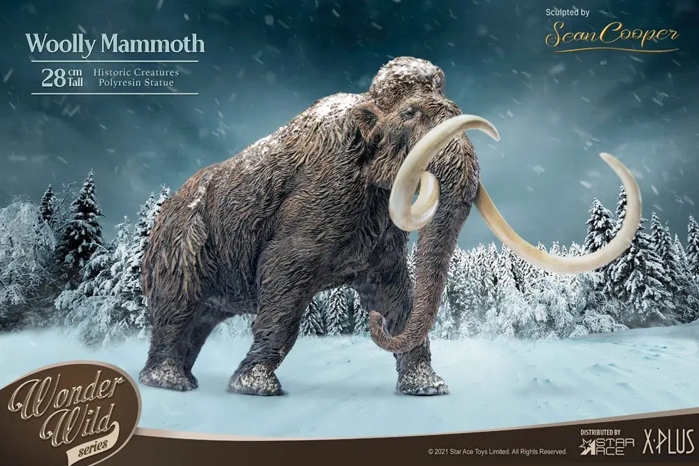 Historic Creatures The Wonder Wild Series Statue The Woolly Mammoth 28 cm product photo