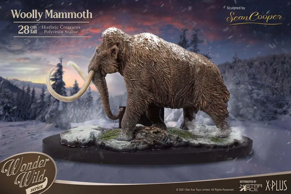 Historic Creatures The Wonder Wild Series Statue The Woolly Mammoth 28 cm product photo