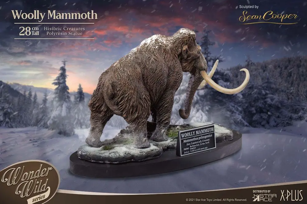 Historic Creatures The Wonder Wild Series Statue The Woolly Mammoth 28 cm product photo