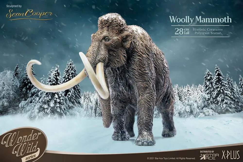 Historic Creatures The Wonder Wild Series Statue The Woolly Mammoth 28 cm product photo