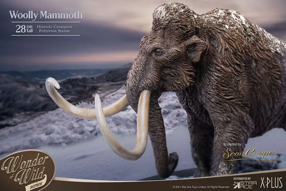 Historic Creatures The Wonder Wild Series Statue The Woolly Mammoth 28 cm product photo