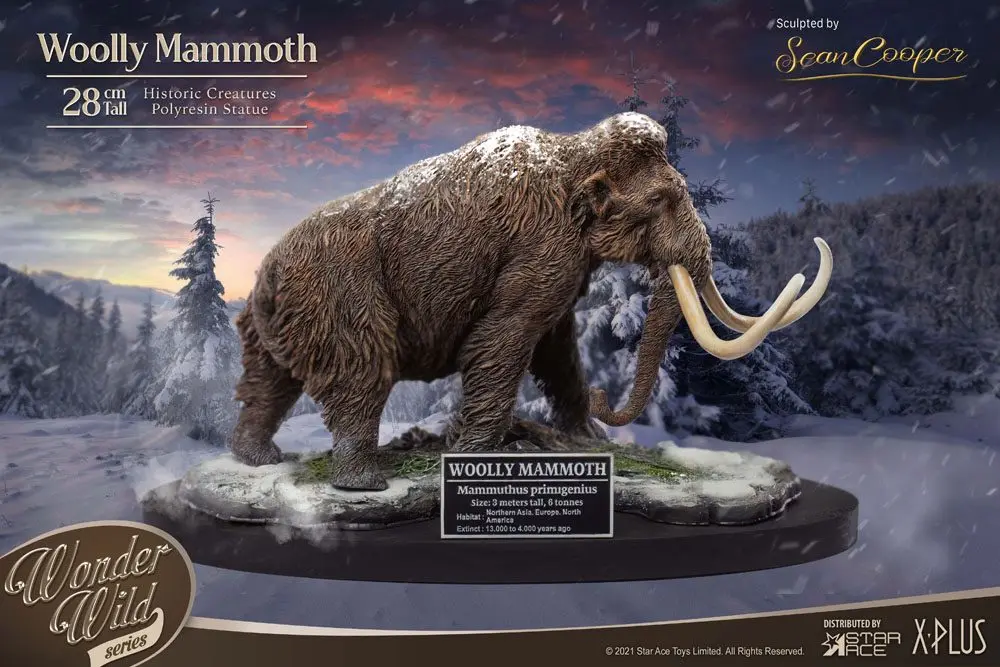 Historic Creatures The Wonder Wild Series Statue The Woolly Mammoth 28 cm product photo