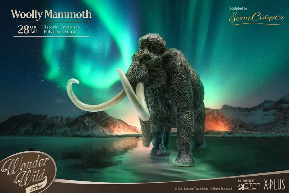 Historic Creatures The Wonder Wild Series Statue The Woolly Mammoth 28 cm product photo