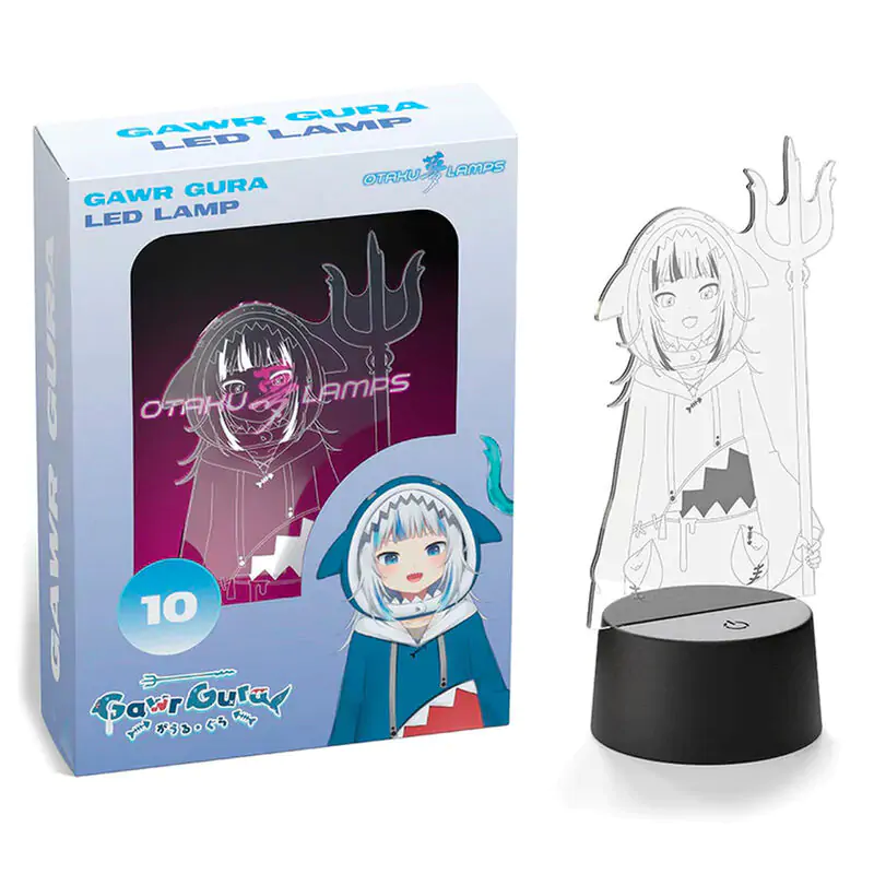 Hololive Gawr Gura led lamp 20cm product photo