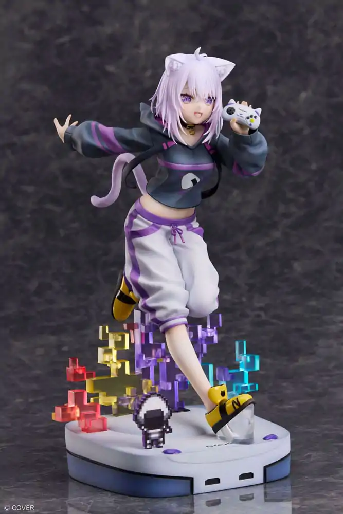 Hololive Production PVC Statue 1/7 Nekomata Okayu We Are Gamers Ver. 23 cm product photo