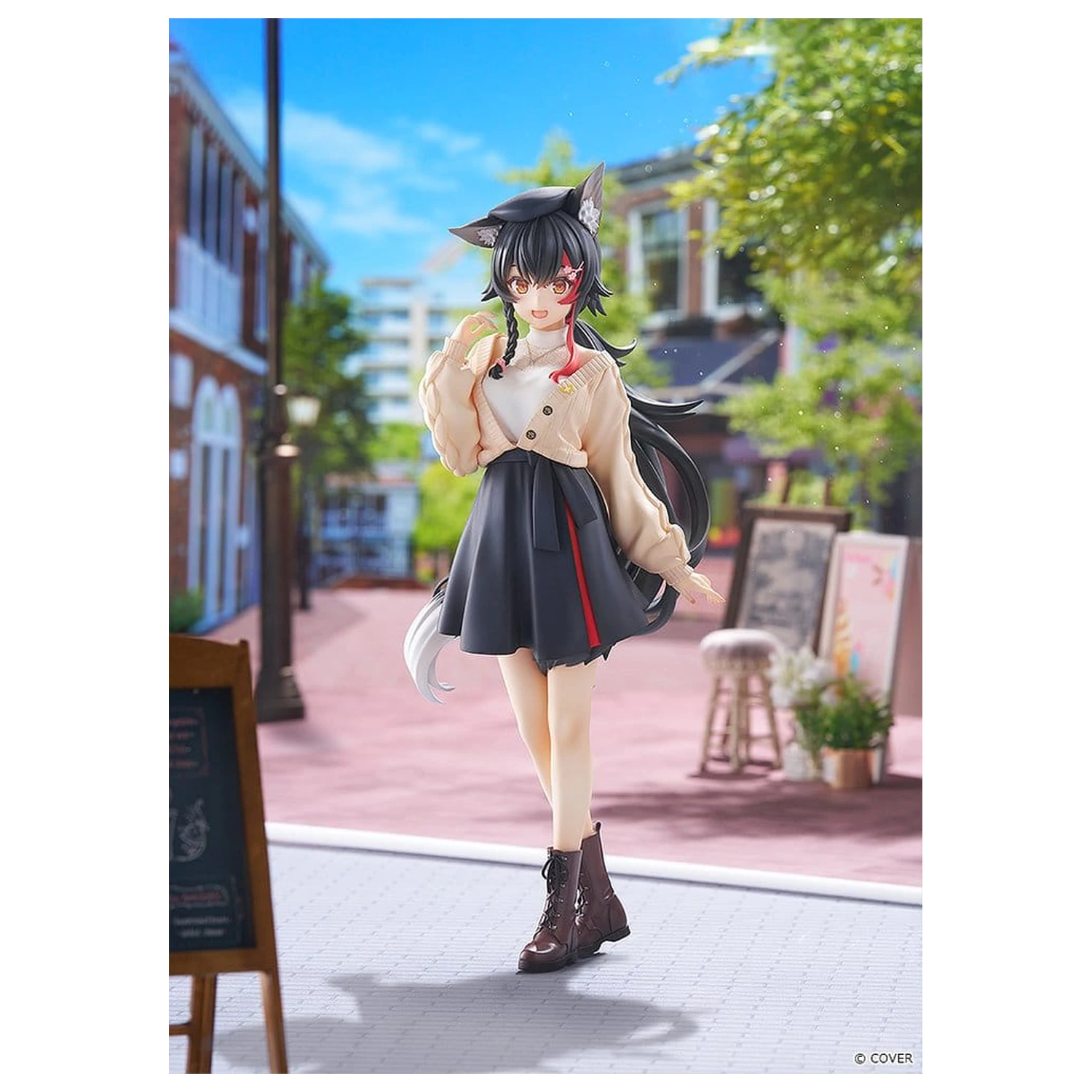 Hololive Production G.S. Collection PVC Figure 1/7 Ookami Mio Date Style - Street Outfit Ver. 24 cm product photo