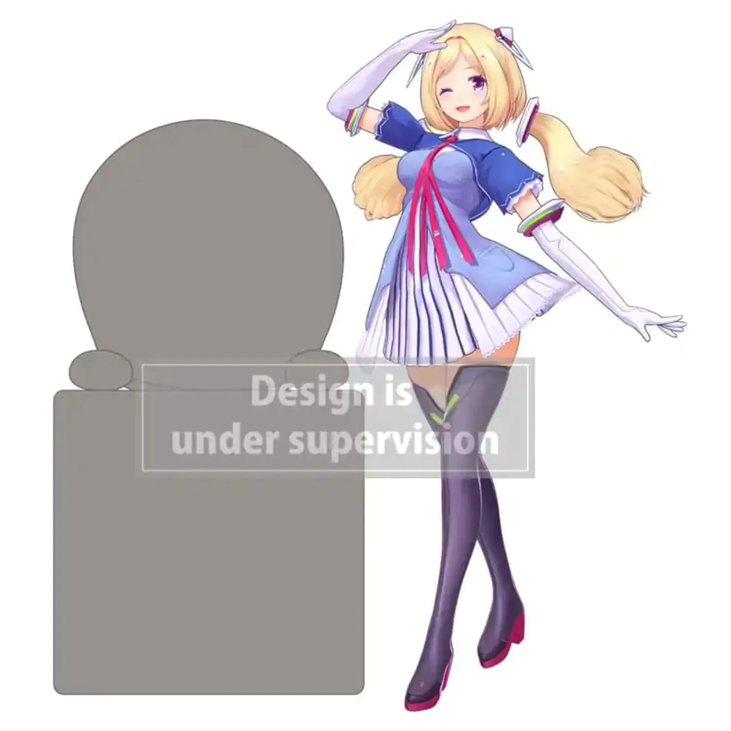 Hololive Production Hikkake PVC Statue Aki Rosenthal 10 cm product photo