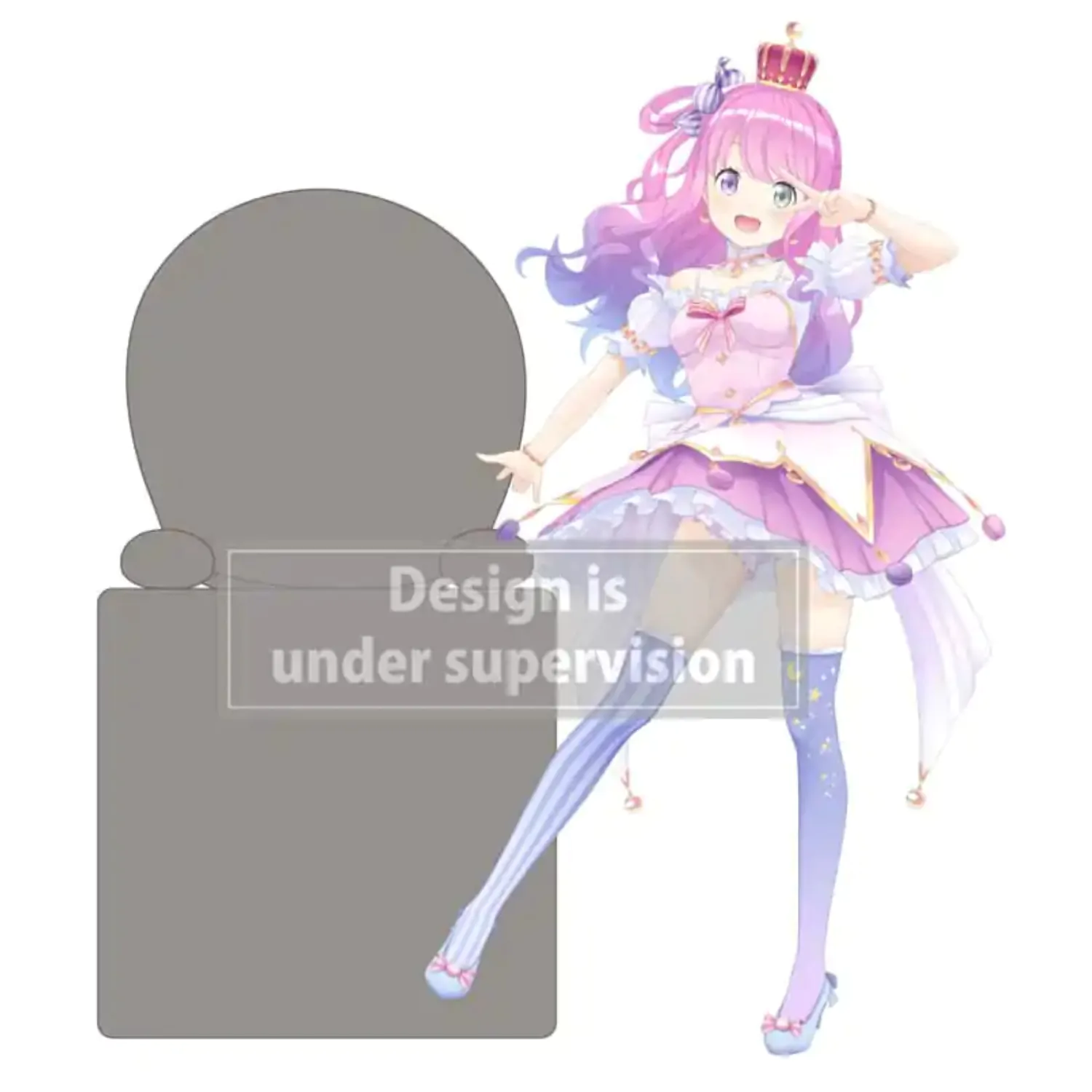Hololive Production Hikkake PVC Statue Himemori Luna 10 cm product photo