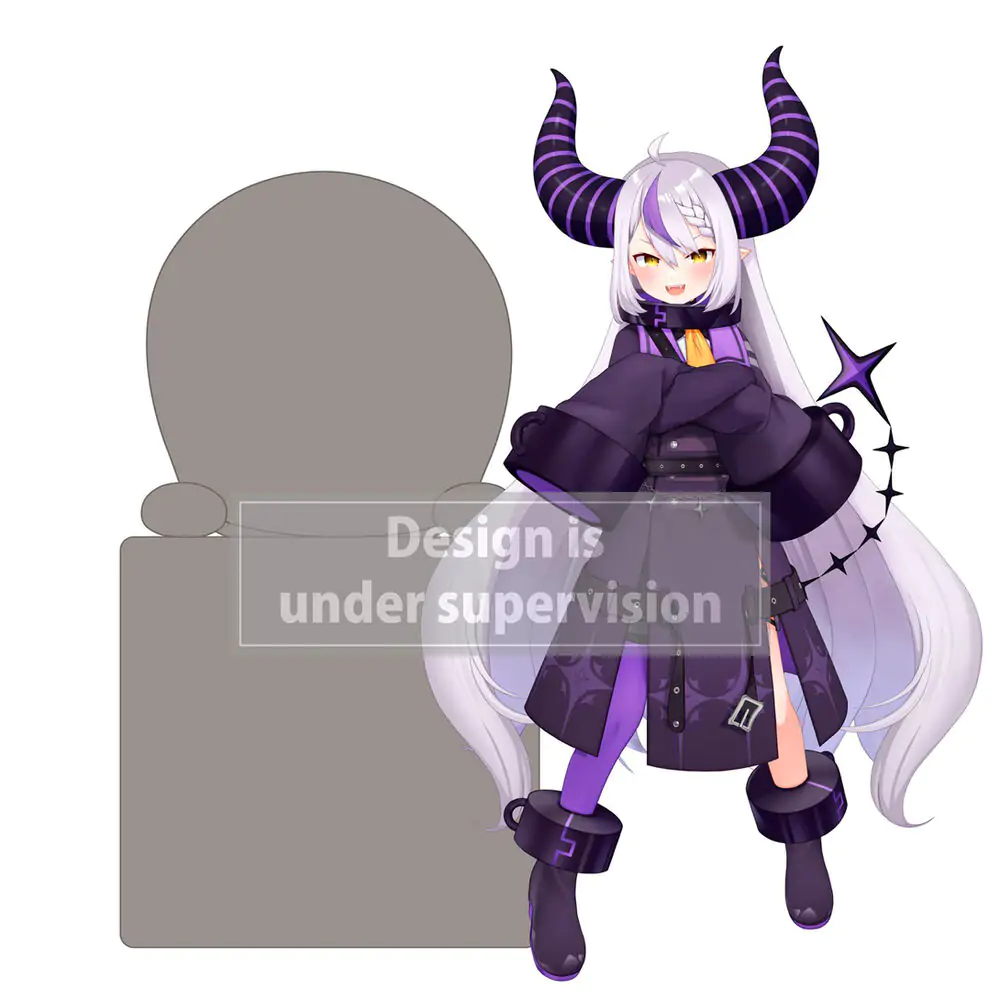 Hololive Production Hikkake PVC Statue La+ Darknesss 10 cm product photo