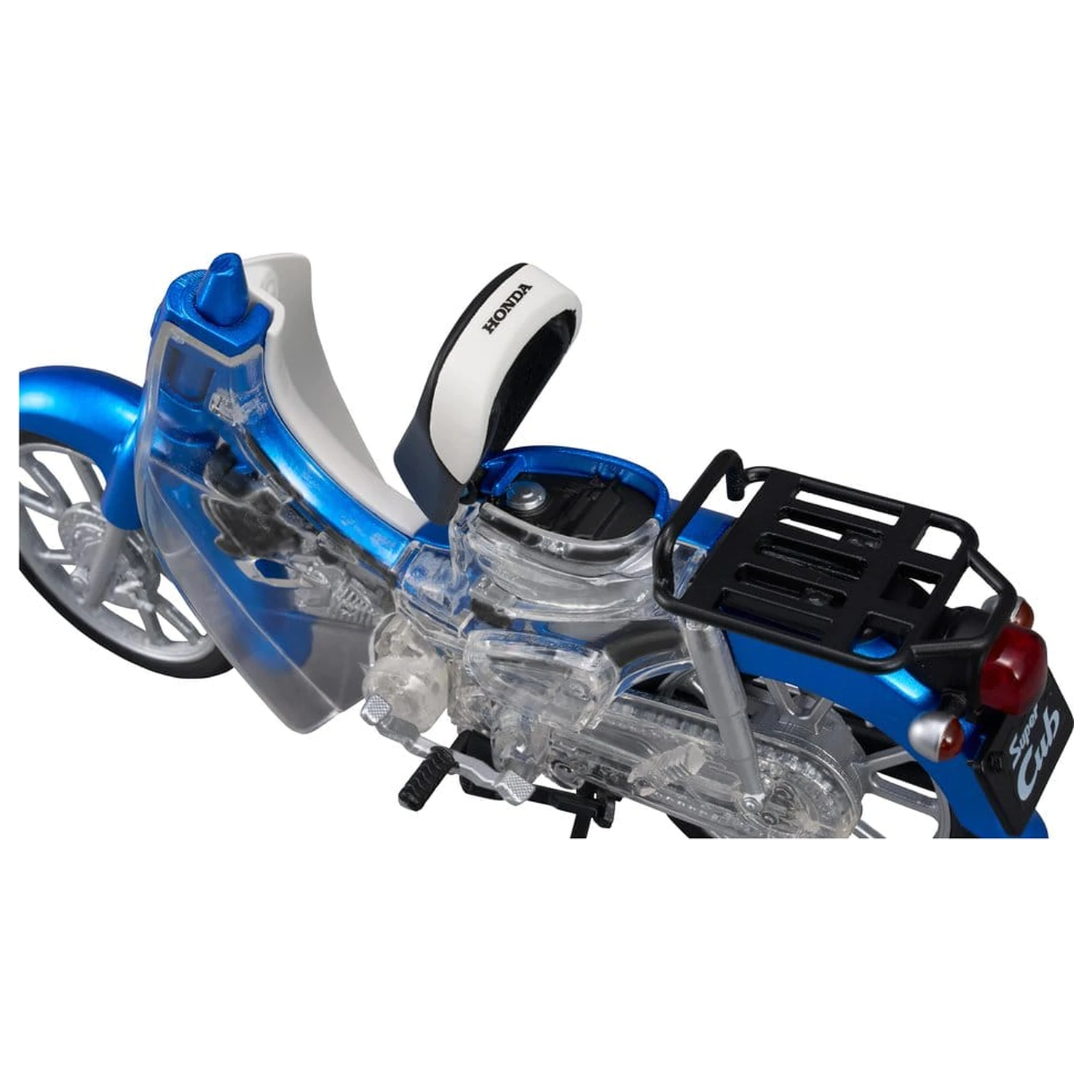 Honda Kaitanics Plastic Model Kit Super Cub 110 Glint Wave Blue Metalic product photo