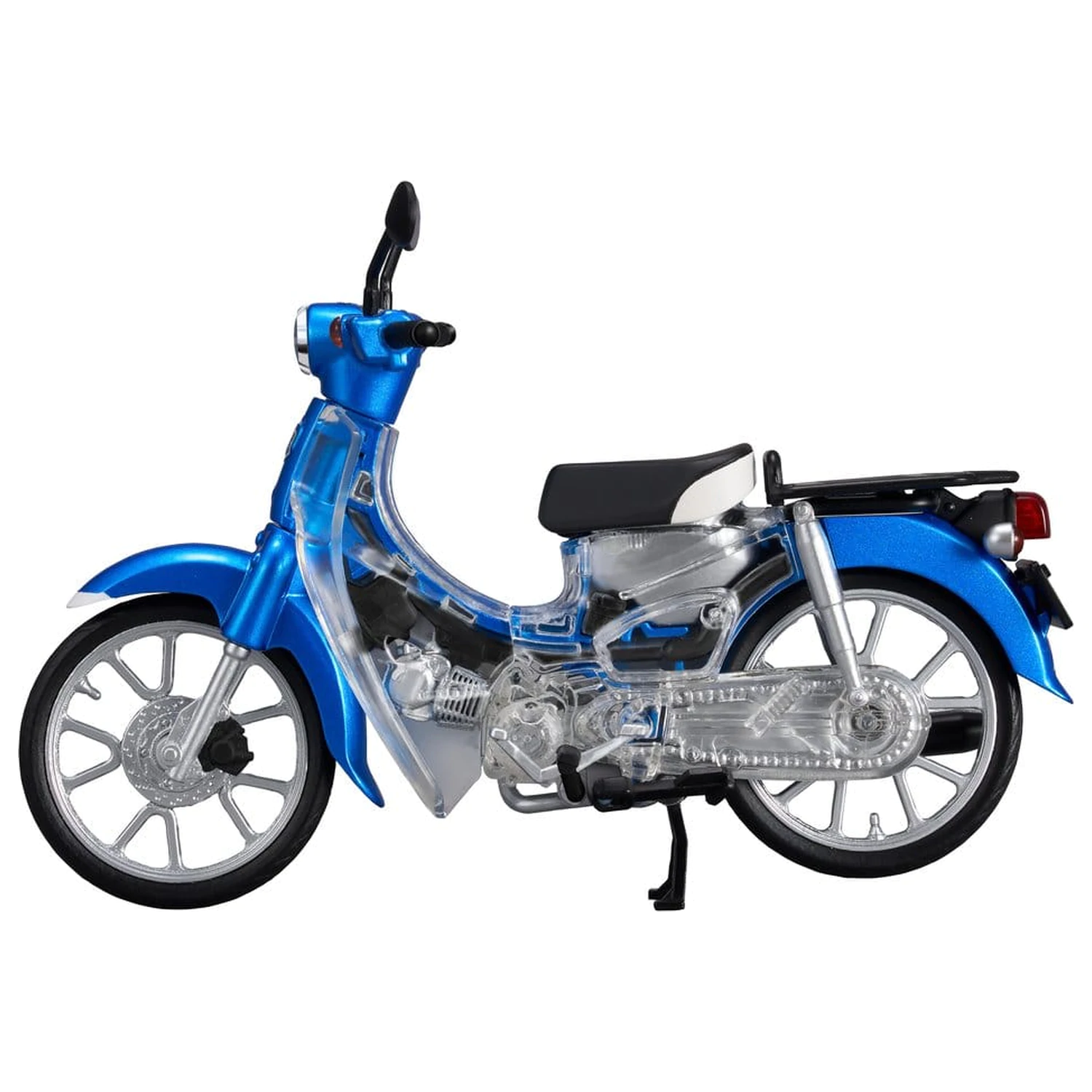 Honda Kaitanics Plastic Model Kit Super Cub 110 Glint Wave Blue Metalic product photo