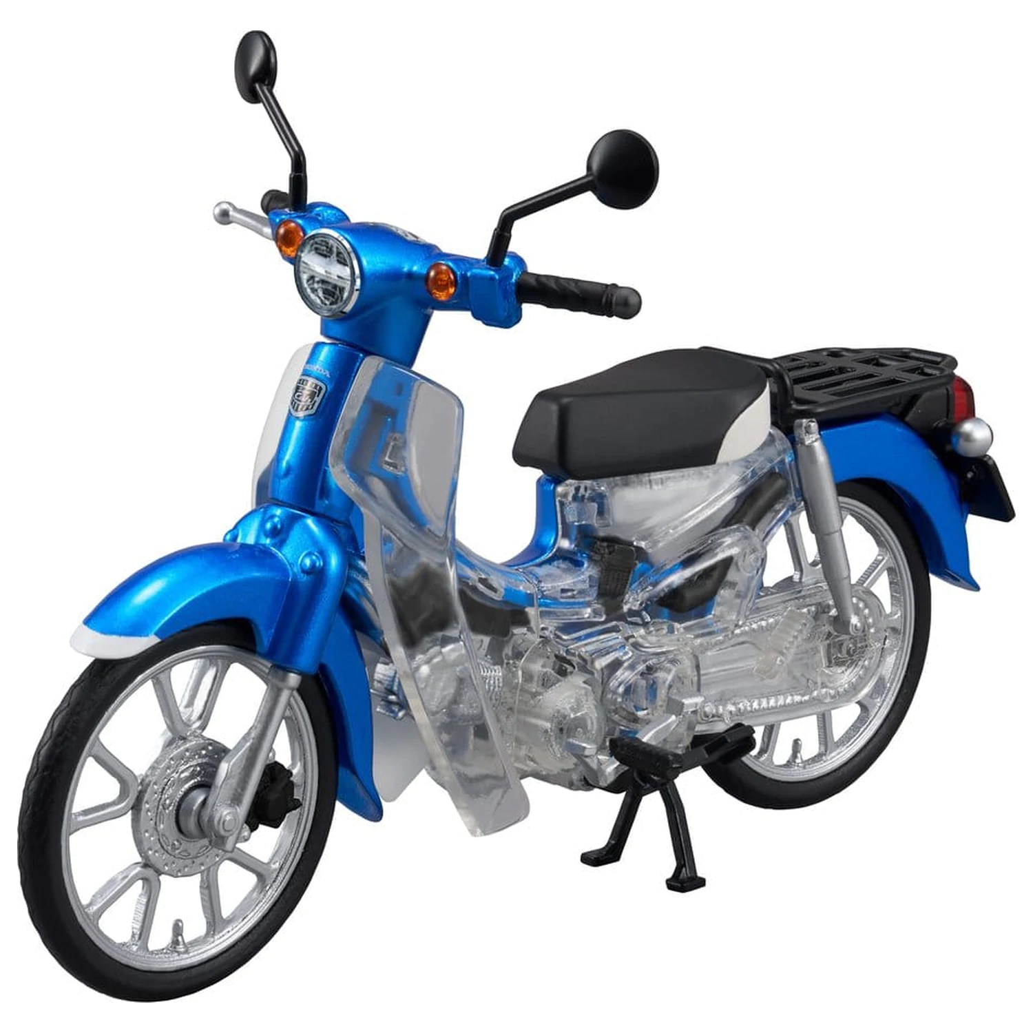 Honda Kaitanics Plastic Model Kit Super Cub 110 Glint Wave Blue Metalic product photo