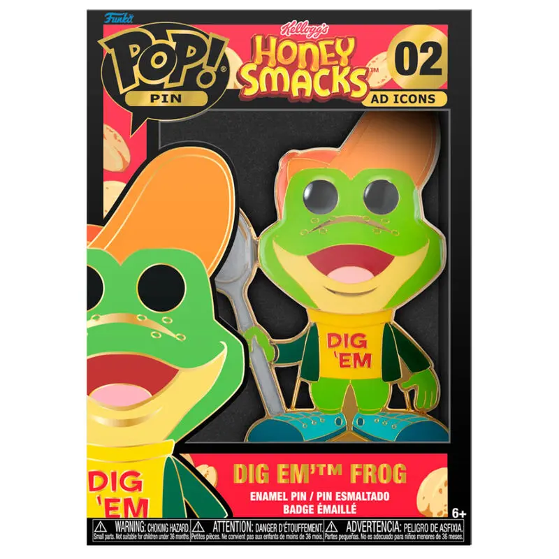 Honey Smacks POP! Enamel Pin Dig'em Frog 10 cm product photo
