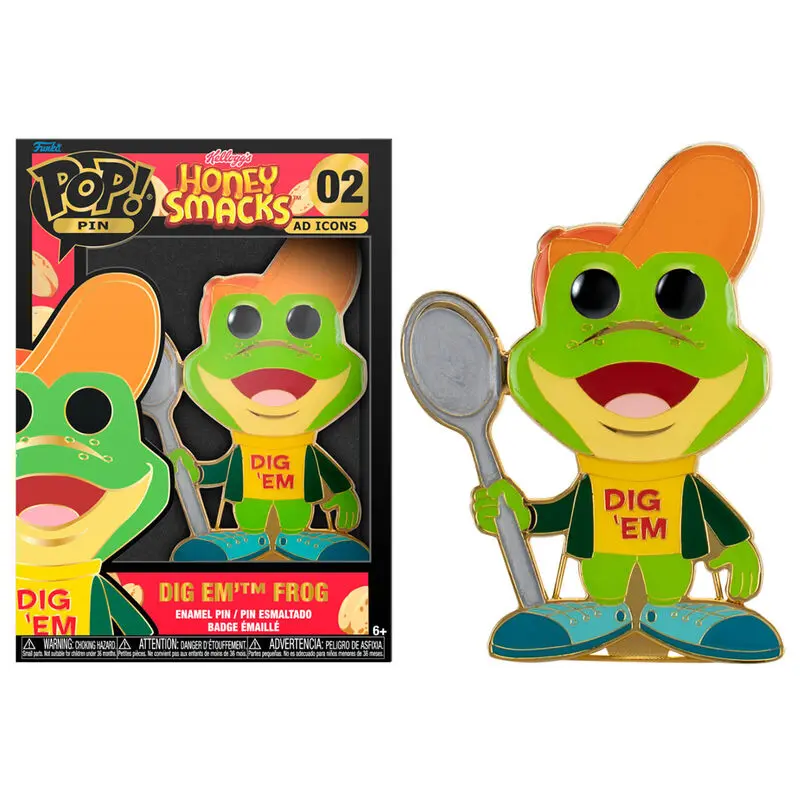Honey Smacks POP! Enamel Pin Dig'em Frog 10 cm product photo