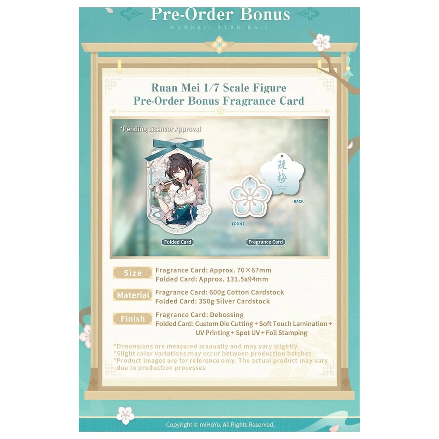Honkai: Star Rail PVC Figure 1/7 Ruan Mei Plumblossom Letter Ver. With Bonus 18 cm product photo