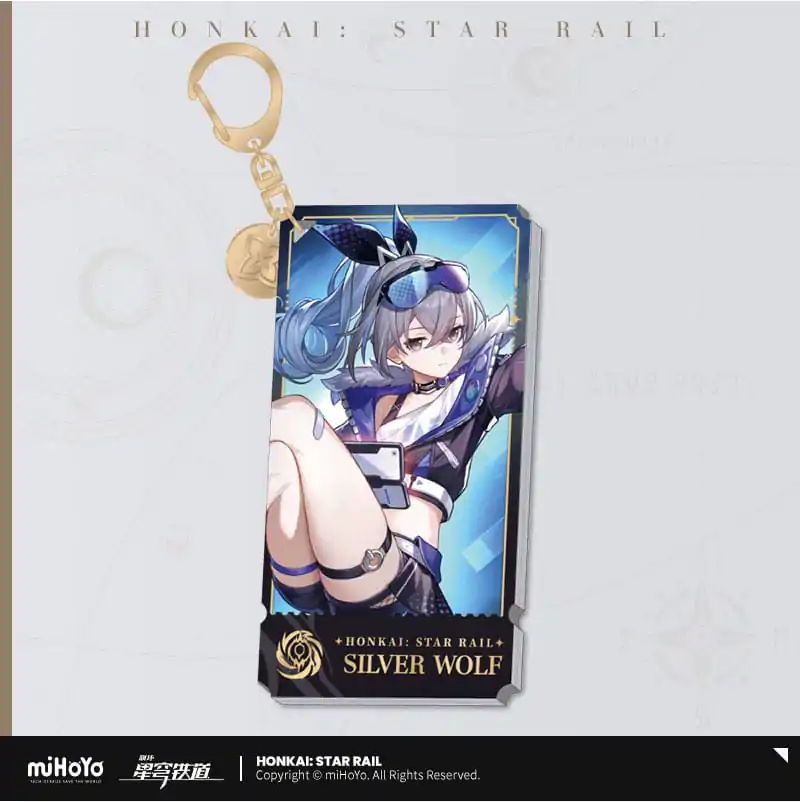 Honkai: Star Rail Character Acrylic Keychain Silver Wolf 9 cm termékfotó