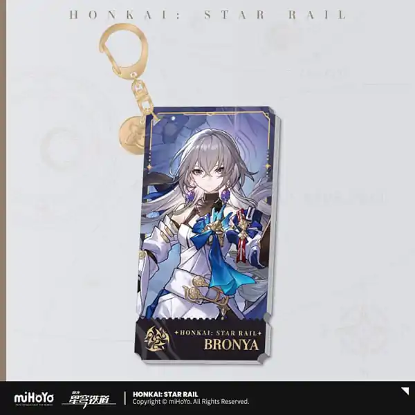 Honkai: Star Rail Character Acrylic Keychain Bronya 9 cm product photo