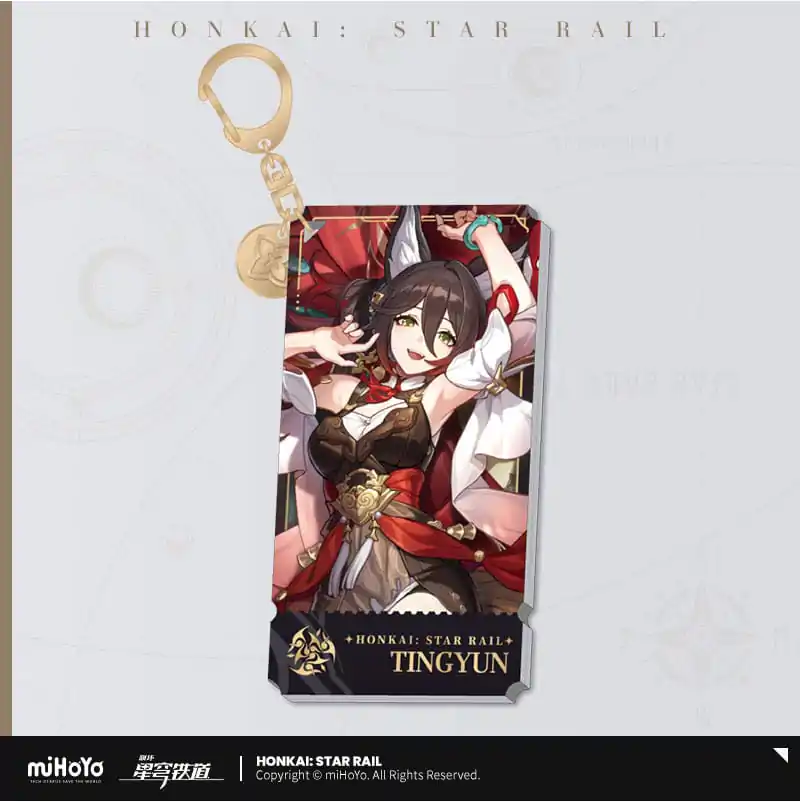 Honkai: Star Rail Character Acrylic Keychain Tingyun 9 cm termékfotó