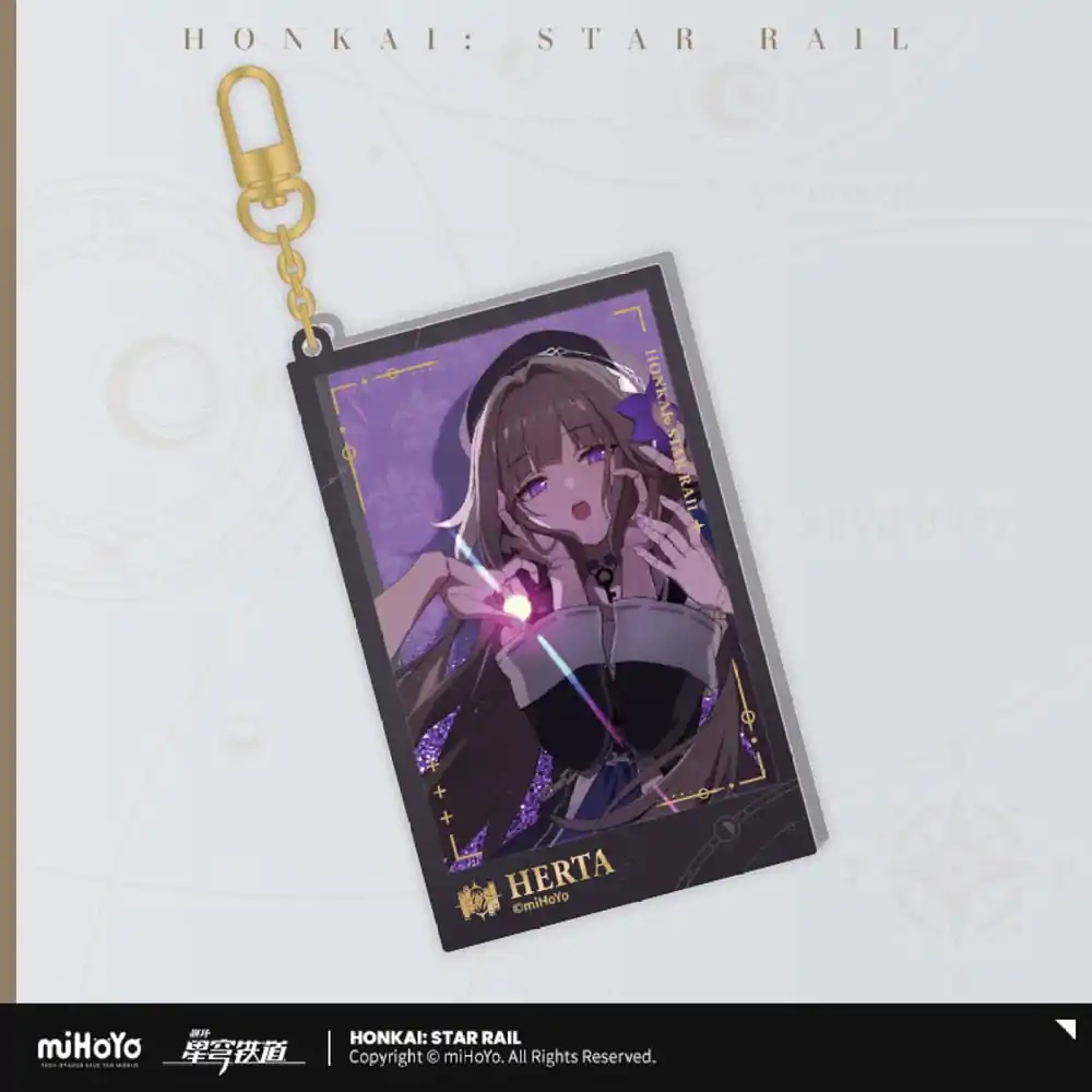 Honkai: Star Rail Countdown Departure Series Acrylic Keychain Herta Glitter 9 cm product photo