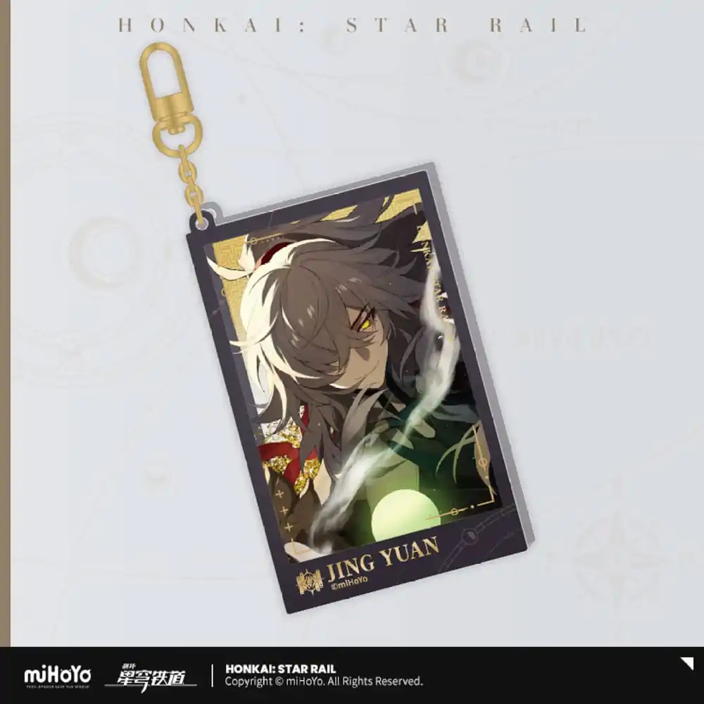 Honkai: Star Rail Countdown Departure Series Acrylic Keychain Jing Yuan Glitter 9 cm product photo
