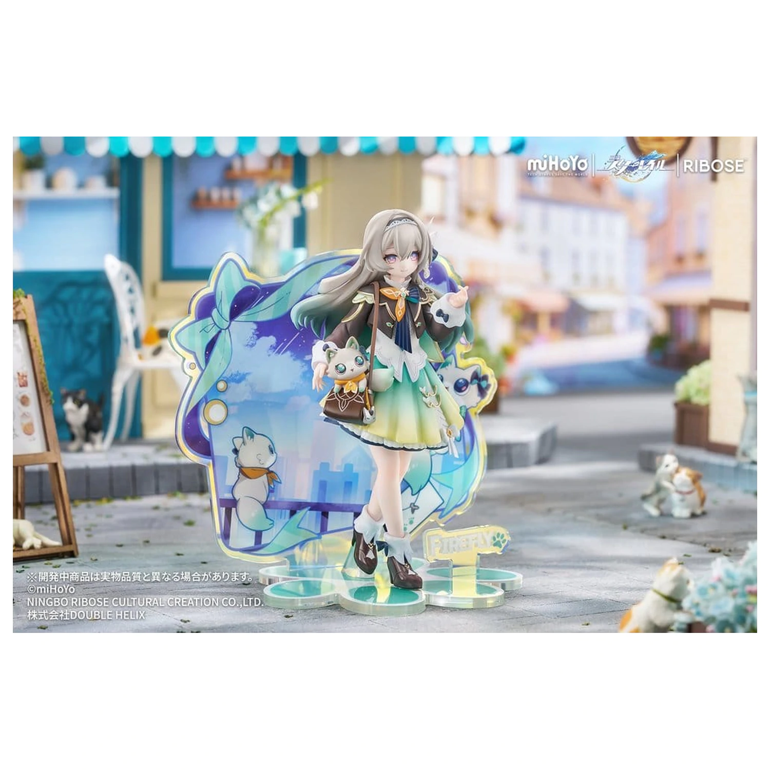 Honkai: Star Rail Rise Up+ Chibi Cat Series Mini Figure Firefly Ver. 18 cm product photo